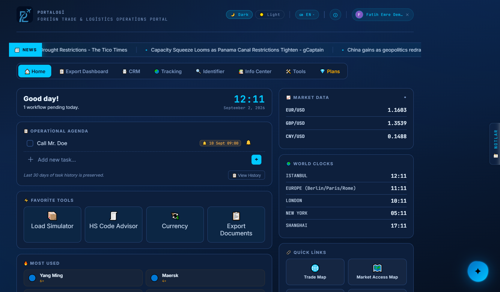 PortaLogi | Foreign Trade & Logistics Operations Portal